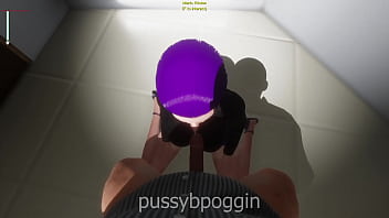 Violet hair girl gets dicked