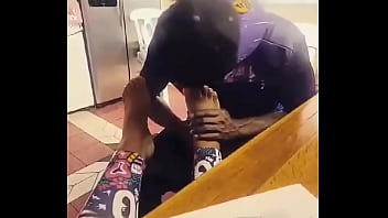 I love sucking toes especially when they painted white #toes #whitetoes #lickingtoes #footfetısh #ebonyfeet #suckingherto