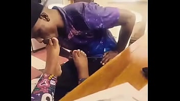 I love sucking toes especially when they painted white #toes #whitetoes #lickingtoes #footfetısh #ebonyfeet #suckingherto