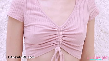 Gorgeous brunette model shows her sexy body