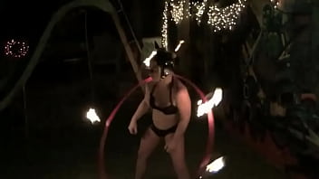 Tasia fire hoop