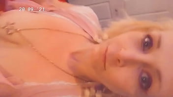 Blonde sexy woman licking dick