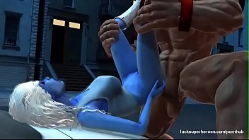 3d blue tight pussy smashed hard by monster big cock