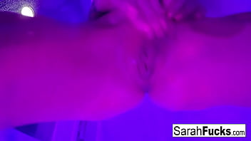 Hot mom rubs her wet pussy