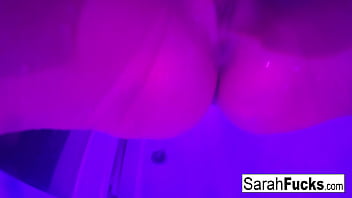 Hot mom rubs her wet pussy