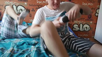 Two Boys Tickle Each Others Feet And Destroy Their Socks thumbnail