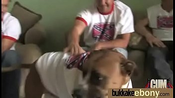 Cum loving teen enjoys huge bukkake 2