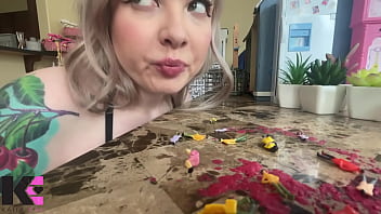 Giantess destroys tiny mouth focused vore Giantess destroys tiny mouth focused vore