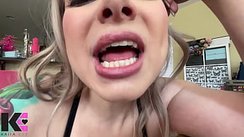Giantess destroys tiny mouth focused vore