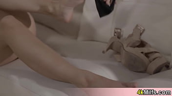 Her new lingerie made her horny