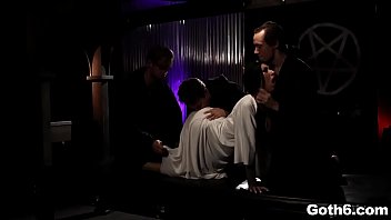 Lily lane double stuffed in her pussy in the name of the dark lord