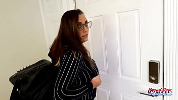 Cute brunette celeste finger fucks her twat and gets her wet pussy fucked