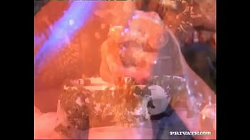 Lesbians dorina and judy take a bath together and lick each others box