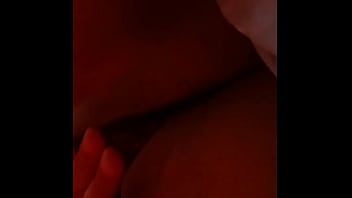 Pov brunnete girl with perfect small tits touching her delicious pussy