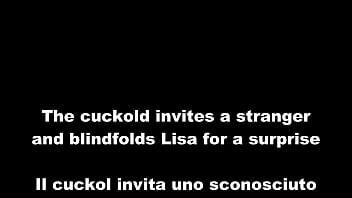Her blindolded with a stranger
