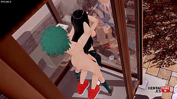 My hero academia hentai midoriya having sex with froppy while ochako see them & katsuki bakugou handjob seeing it My hero academia hentai midoriya having sex with froppy while ochako see them & katsuki bakugou handjob seeing it