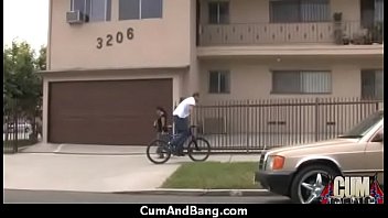 Ebony chick hard fuck in interracial group 2