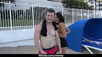 Sexy natural chick trades cash for some rough sex 7