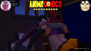 El joker y harley quinn de stripper