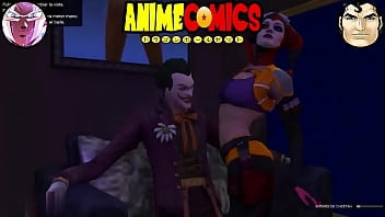 El joker y harley quinn de stripper