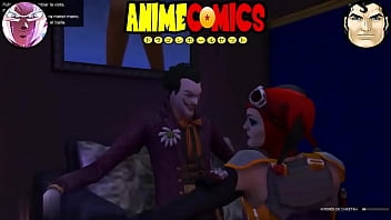 El joker y harley quinn de stripper