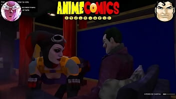 El joker y harley quinn de stripper