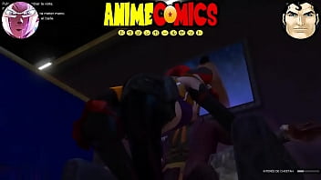 El joker y harley quinn de stripper