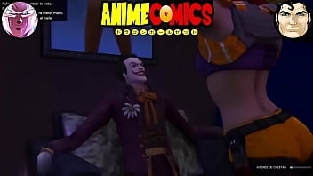 El joker y harley quinn de stripper