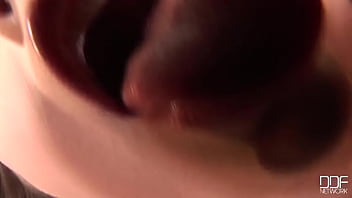 Slim young lepidoptera rubs it wild