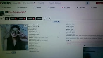 Rejected verification video of "piss drinking milf" account on xvideos