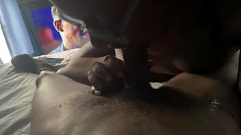 Big booty girl wears a bonnet while she getting backshots pt 2