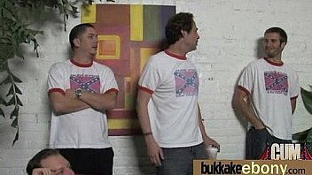 Dp group sex action with hot ebony slut 8