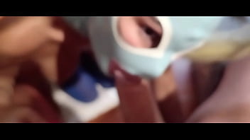 Preview milf blowjob pov with my beautiful body covered only by pantyhose and heels mask with pigtails