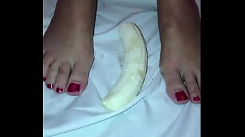 Rubbing up a nice long piece of fruit