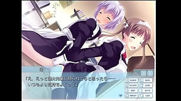 メイドの尻コキ＆ダブルフェラ