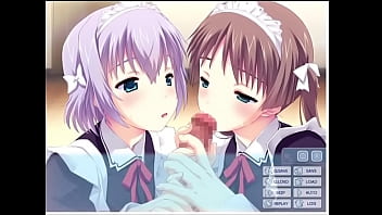 メイドの尻コキ＆ダブルフェラ