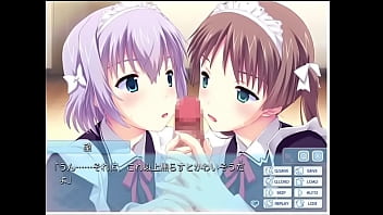 メイドの尻コキ＆ダブルフェラ