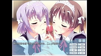 メイドの尻コキ＆ダブルフェラ