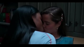 Lesbian kisses are beautiful and arousing