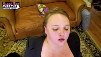 Big titted blonde tara fingers her pussy and deepthroats a hard cock