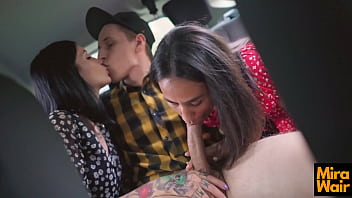 Two horny sluts took a guy to woods and fuck keokistar