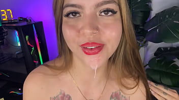 Brushing my teeth in a messy way full of saliva and drooling