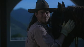 Brooke ballentyne fucks a hired ranch hand by the fireside outdoors