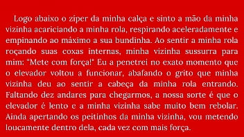 No elevador com a minha vizinha
