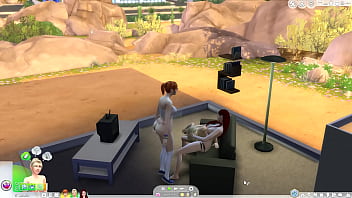 Comendo a filha com a amiga olhando