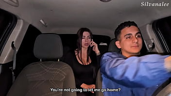 Hard fuck with the uber driver i made him cum twice and they almost saw us