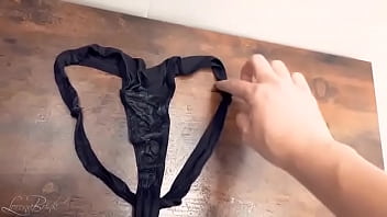 Girl leaves wet slip in the cabin