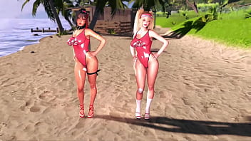 Beach rescuers clay and bay love when onlookers look at their oiled bodies