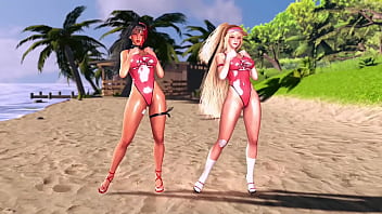 Beach rescuers clay and bay love when onlookers look at their oiled bodies