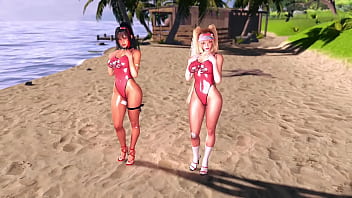 Beach rescuers clay and bay love when onlookers look at their oiled bodies